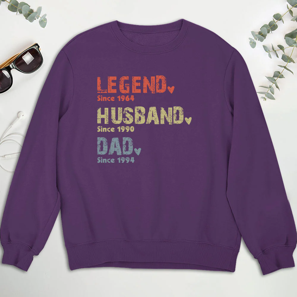 Legend, Husband, Dad, Grandpa - Personalized Custom Shirt - Image 7