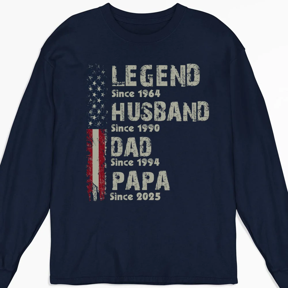 Legend Husband Dad - Personalized Custom Shirt - Image 11