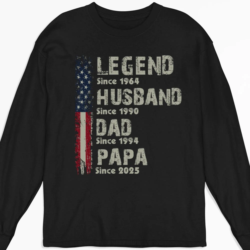 Legend Husband Dad - Personalized Custom Shirt - Image 9