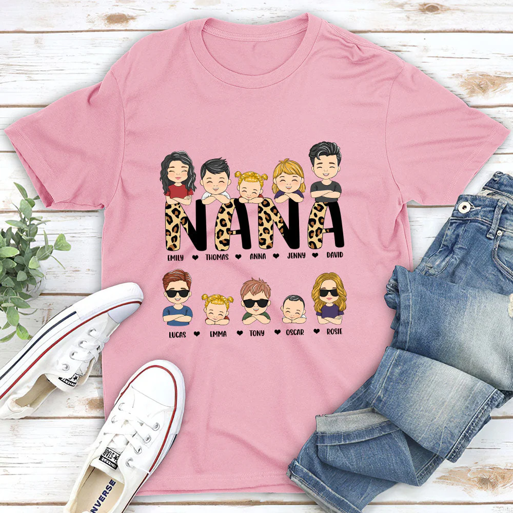 Leopard Momma Title - Personalized Custom Unisex T-shirt - Image 4