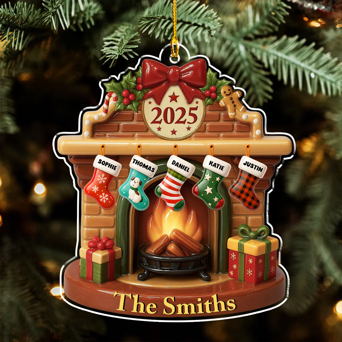 Let It Snow - Personalized Custom Acrylic Ornament - Image 4