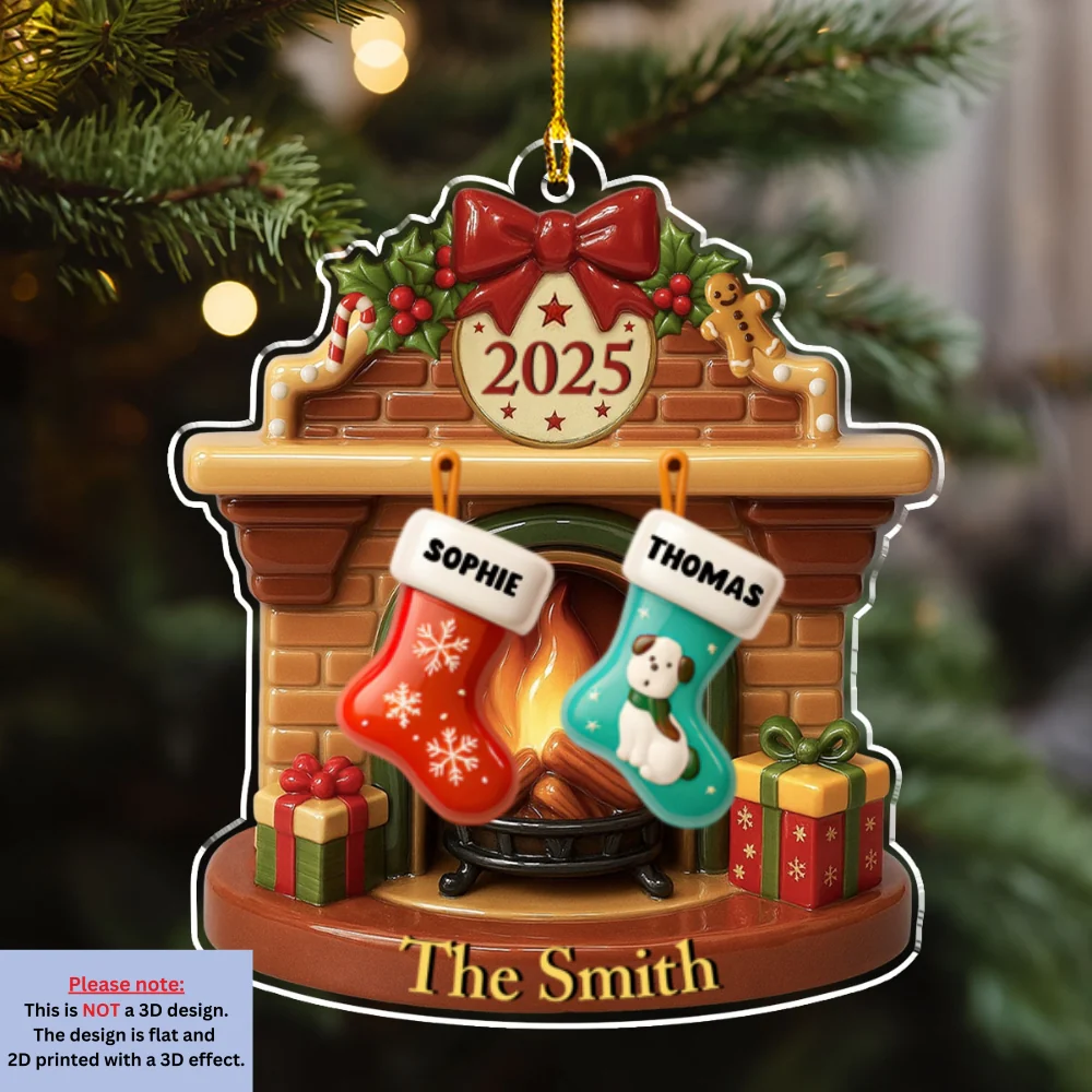 Let It Snow - Personalized Custom Acrylic Ornament - Image 6