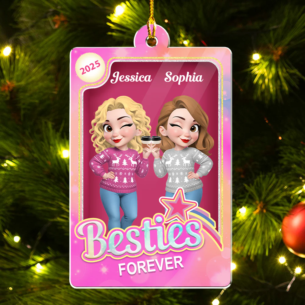 Let Sleigh This Season - Personalized Custom Acrylic Ornament - Image 2