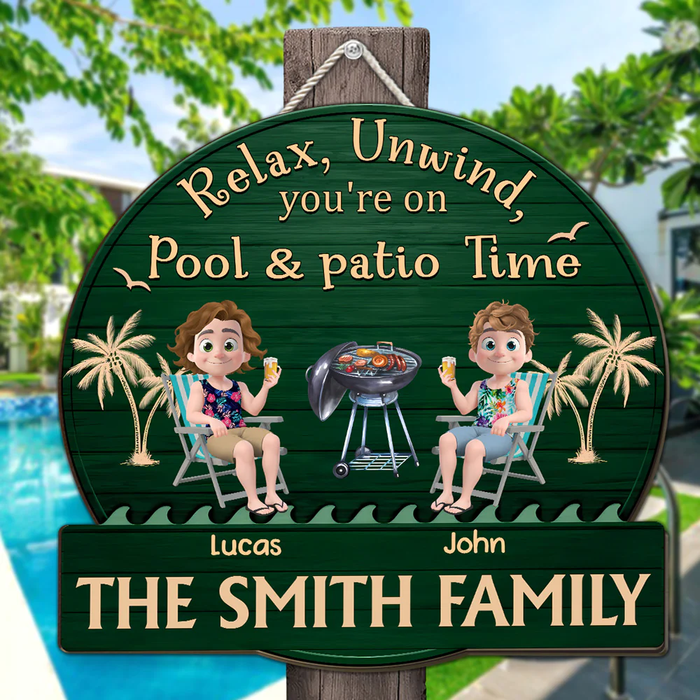 Let the Patio Time Begin - Personalized Custom Wood Sign - Image 4