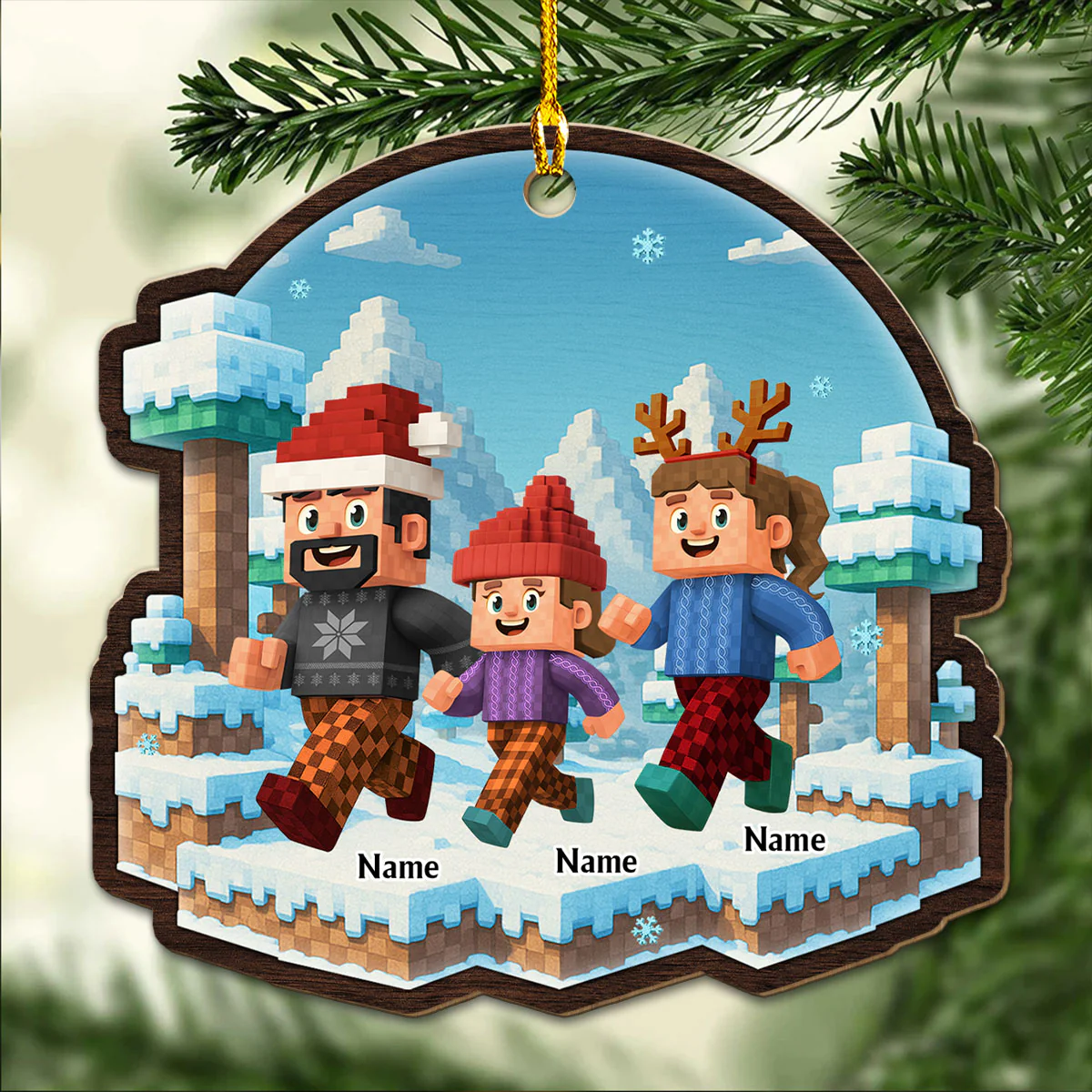 Let Us Go - Personalized Custom Wood Ornament - Image 3