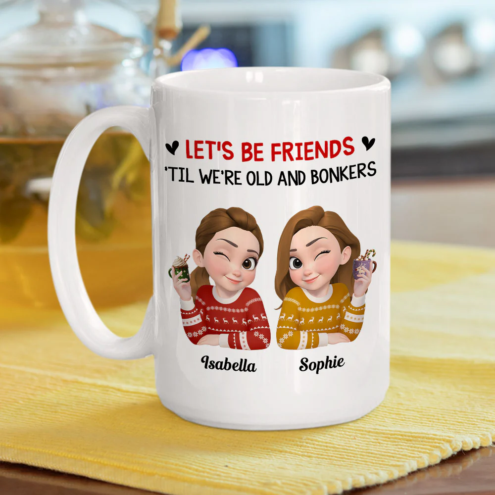 Lets Be Friend - Personalized Custom Coffee Mug - Image 4