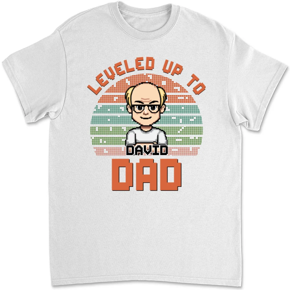 Leveled Up - Personalized Custom T-shirt And Onesie - Image 4