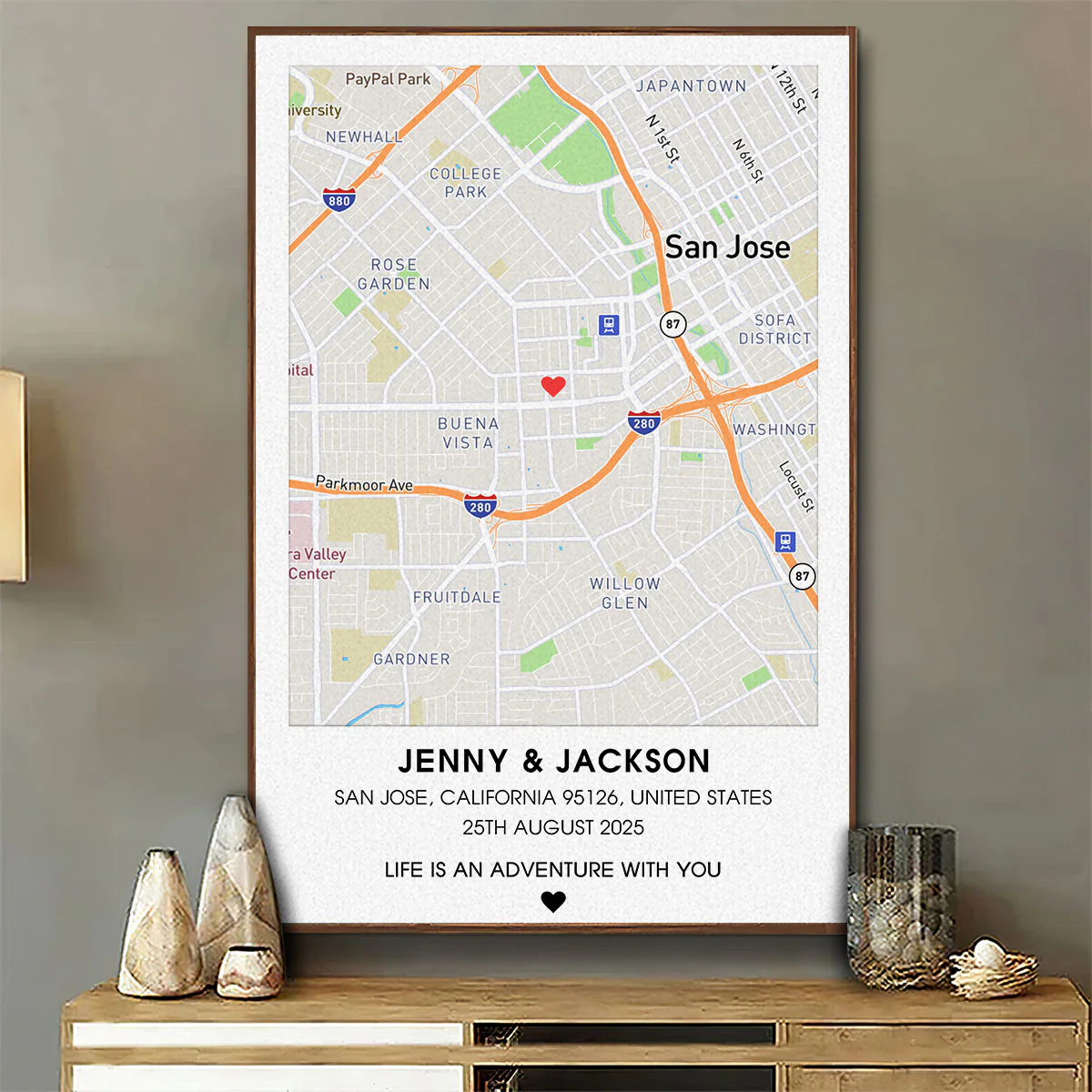 Life Is An Adventure With You - Personalized Custom Poster