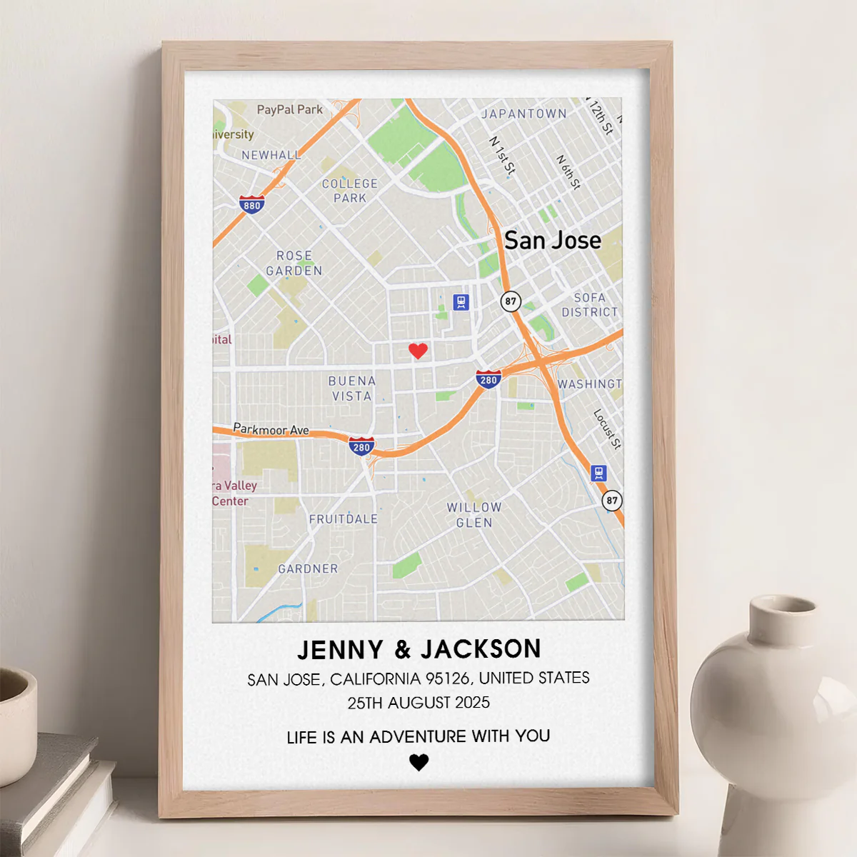 Life Is An Adventure With You - Personalized Custom Poster - Image 3