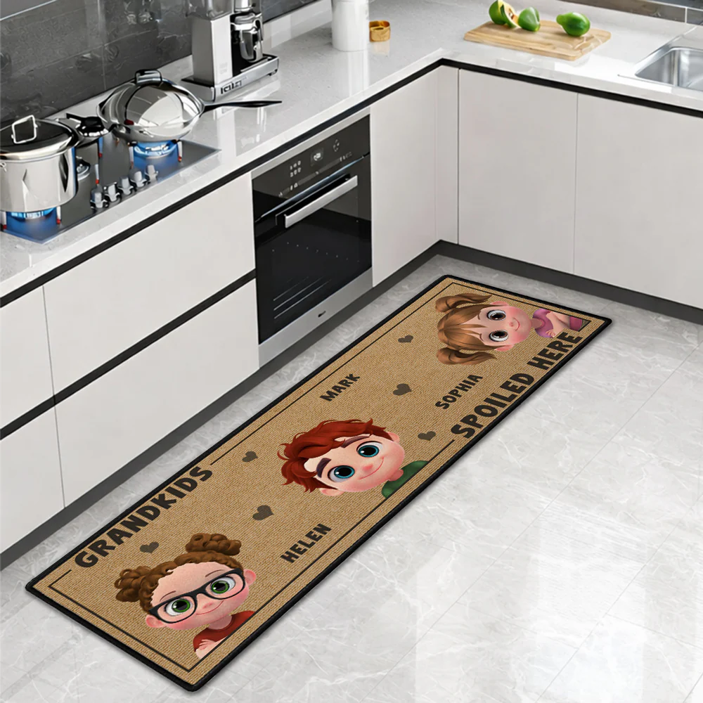 Life Is Better With Grandkids - Personalized Custom Runner Rug - Image 5