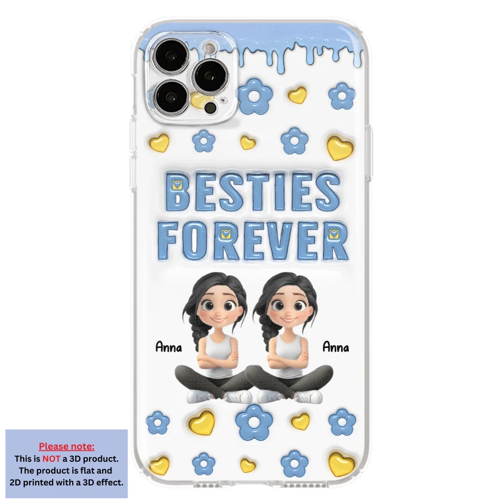 Life Is Better With True Friend Cartoonize - Personalized Custom 3D Inflated Effect Phone Case - Image 15