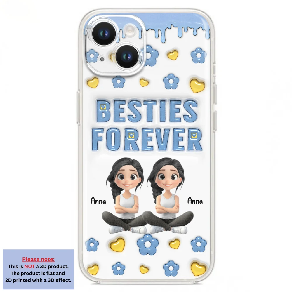 Life Is Better With True Friend Cartoonize - Personalized Custom 3D Inflated Effect Phone Case - Image 16