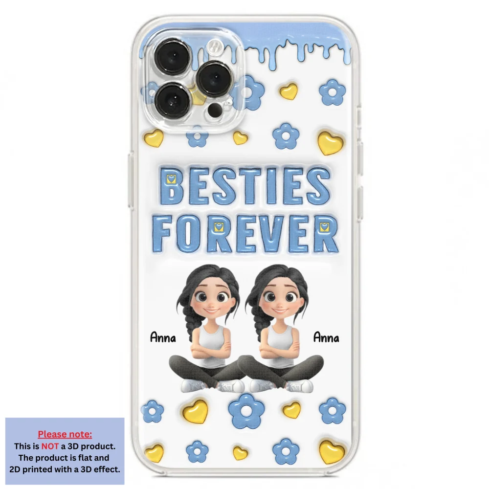 Life Is Better With True Friend Cartoonize - Personalized Custom 3D Inflated Effect Phone Case - Image 18