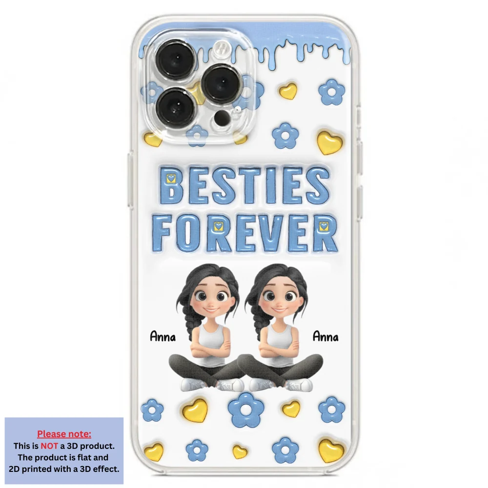 Life Is Better With True Friend Cartoonize - Personalized Custom 3D Inflated Effect Phone Case - Image 19