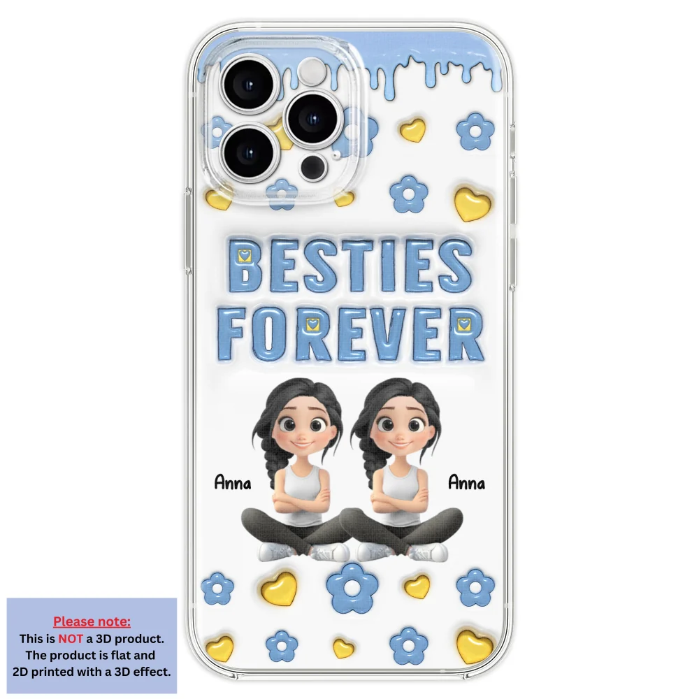 Life Is Better With True Friend Cartoonize - Personalized Custom 3D Inflated Effect Phone Case - Image 21
