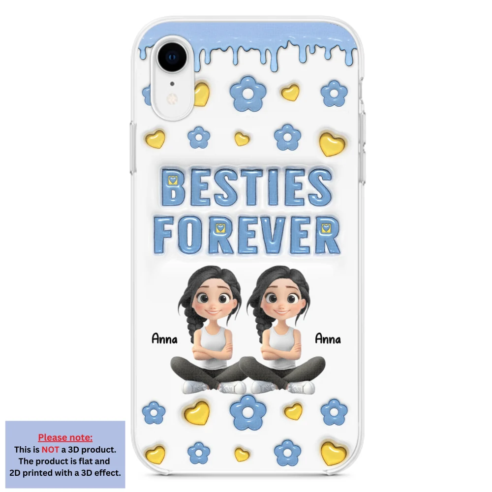 Life Is Better With True Friend Cartoonize - Personalized Custom 3D Inflated Effect Phone Case - Image 22