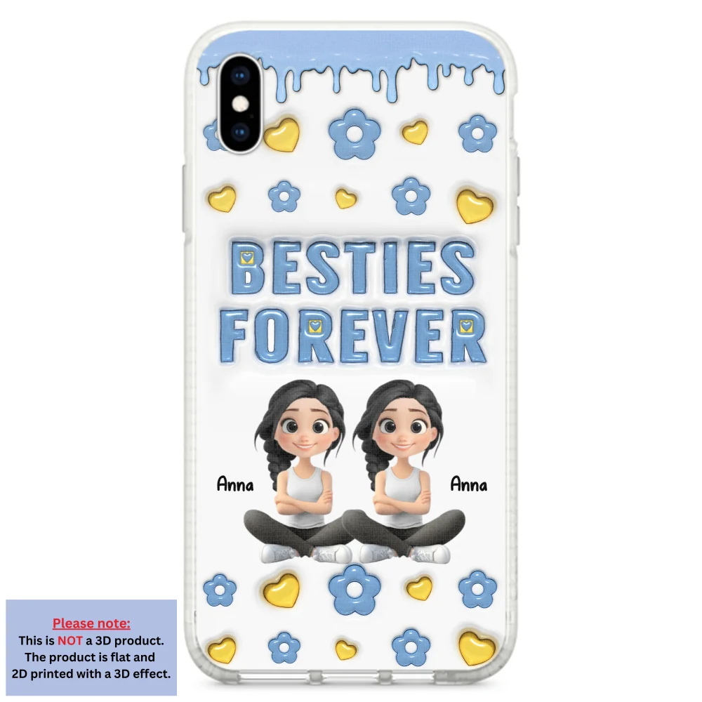 Life Is Better With True Friend Cartoonize - Personalized Custom 3D Inflated Effect Phone Case - Image 23