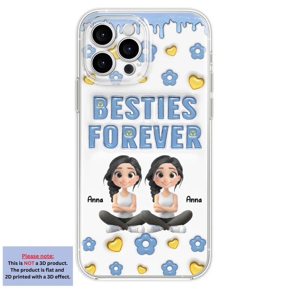 Life Is Better With True Friend Cartoonize - Personalized Custom 3D Inflated Effect Phone Case - Image 26