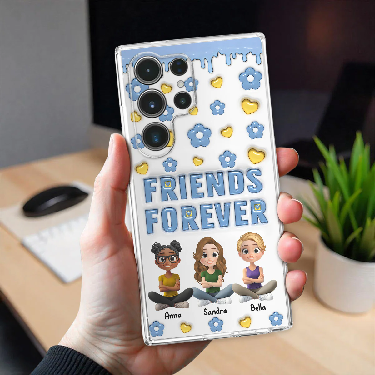 Life Is Better With True Friend Cartoonize - Personalized Custom 3D Inflated Effect Phone Case - Image 27