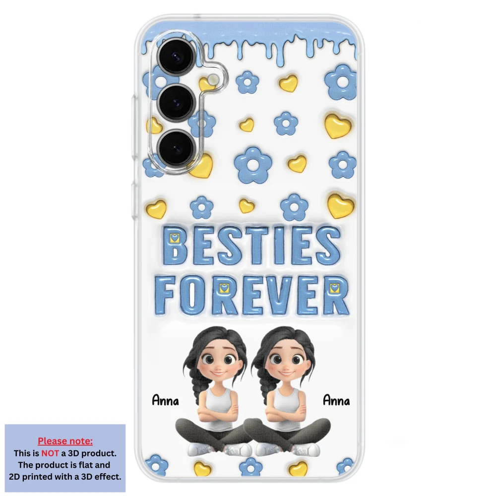 Life Is Better With True Friend Cartoonize - Personalized Custom 3D Inflated Effect Phone Case - Image 30