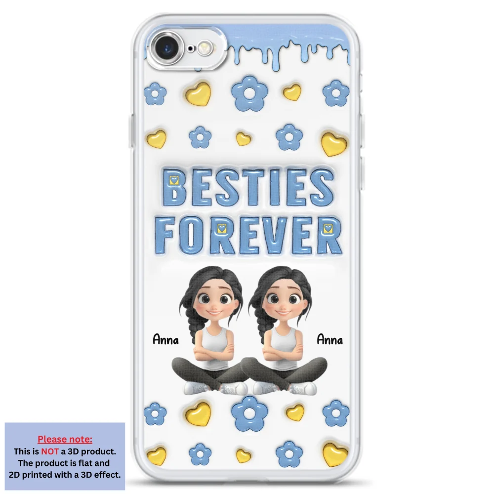 Life Is Better With True Friend Cartoonize - Personalized Custom 3D Inflated Effect Phone Case - Image 5