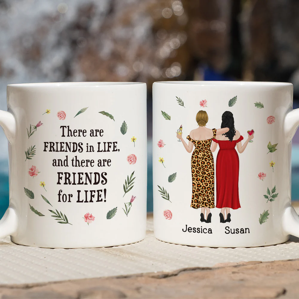 Life Long Friendship - Personalized Custom Coffee Mug - Image 2