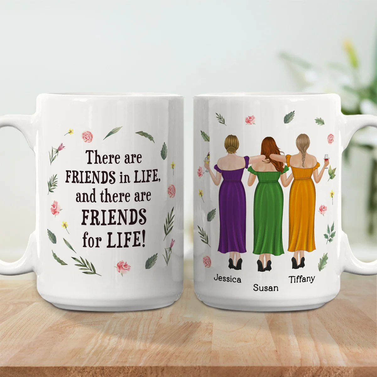 Life Long Friendship - Personalized Custom Coffee Mug - Image 4