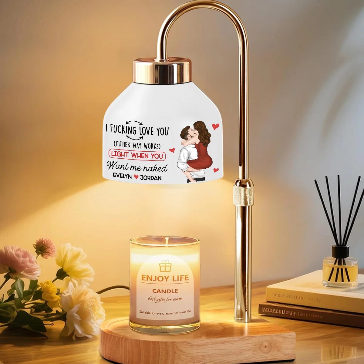 Light When You Want Me - Personalized Custom Candle Warmer Lamp - Image 2