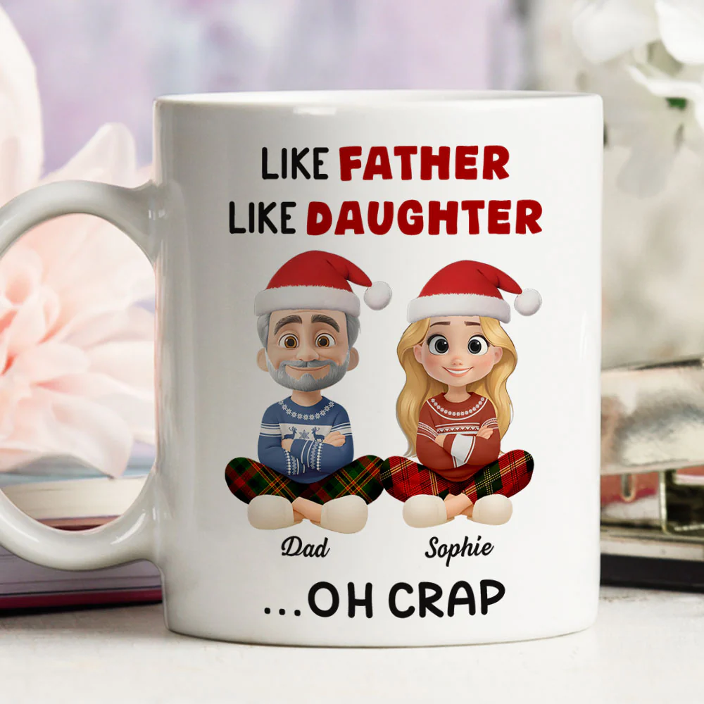 Like Father - Personalized Custom Coffee Mug - Image 3