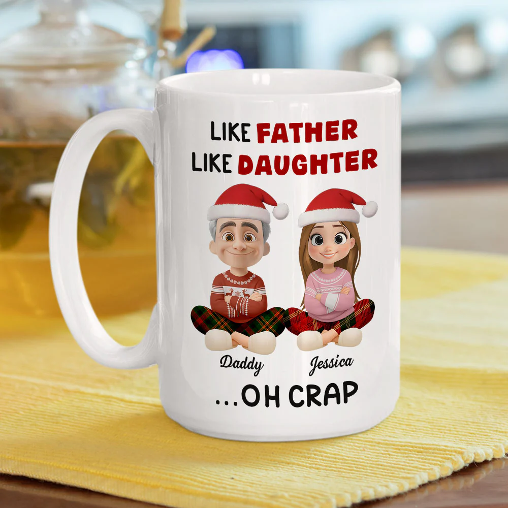 Like Father - Personalized Custom Coffee Mug - Image 5