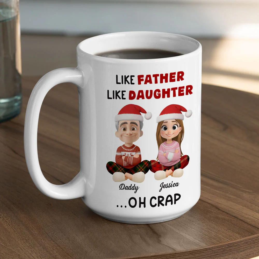 Like Father - Personalized Custom Coffee Mug - Image 6
