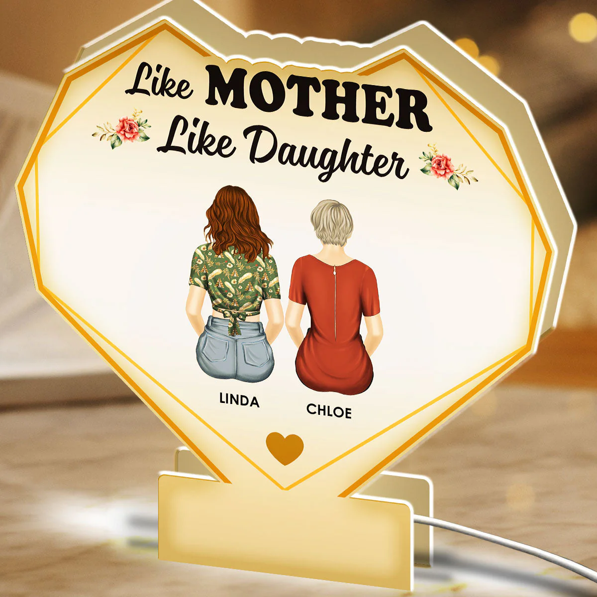 Like Mother Like Daughters - Personalized Custom Light Box - Image 2