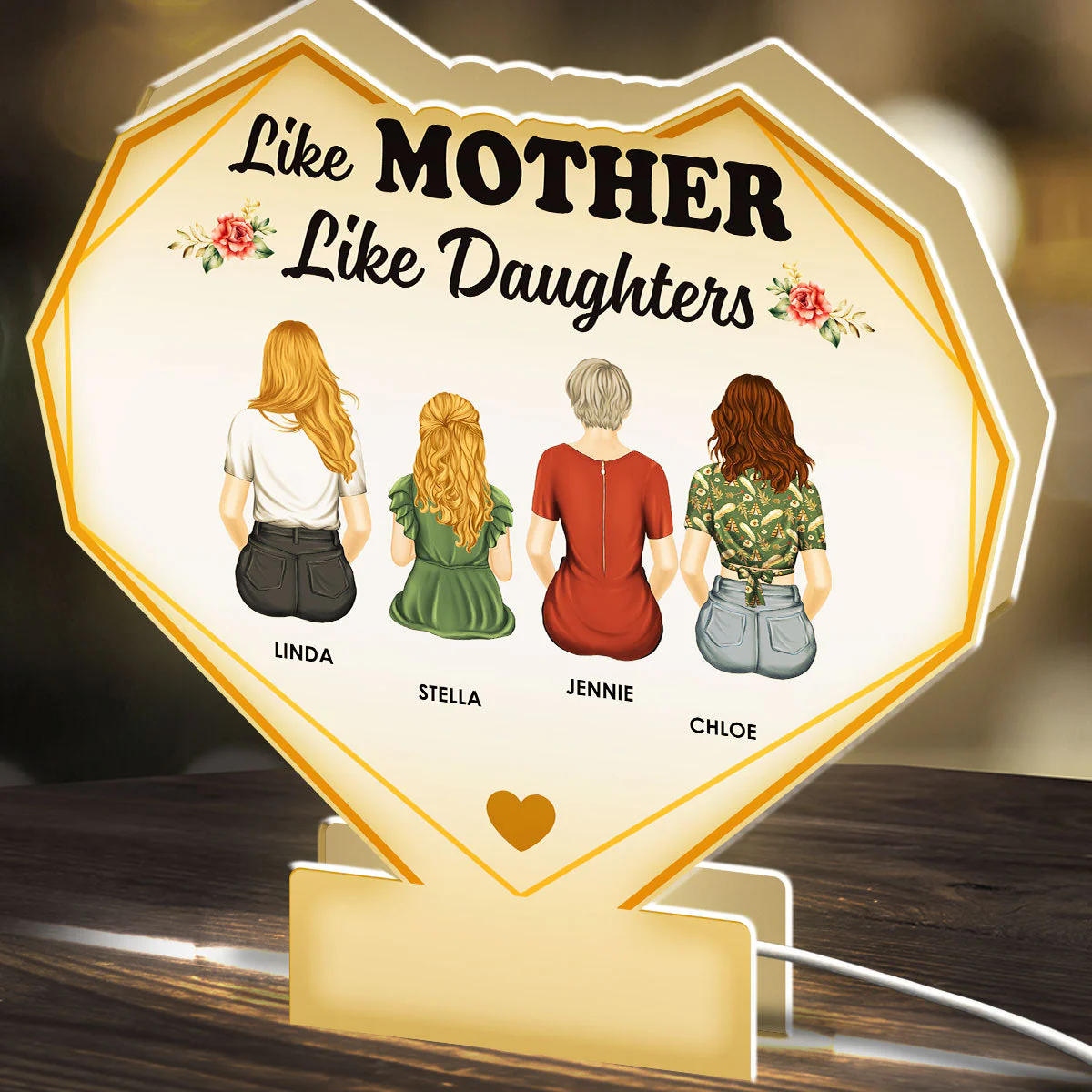 Like Mother Like Daughters - Personalized Custom Light Box - Image 4