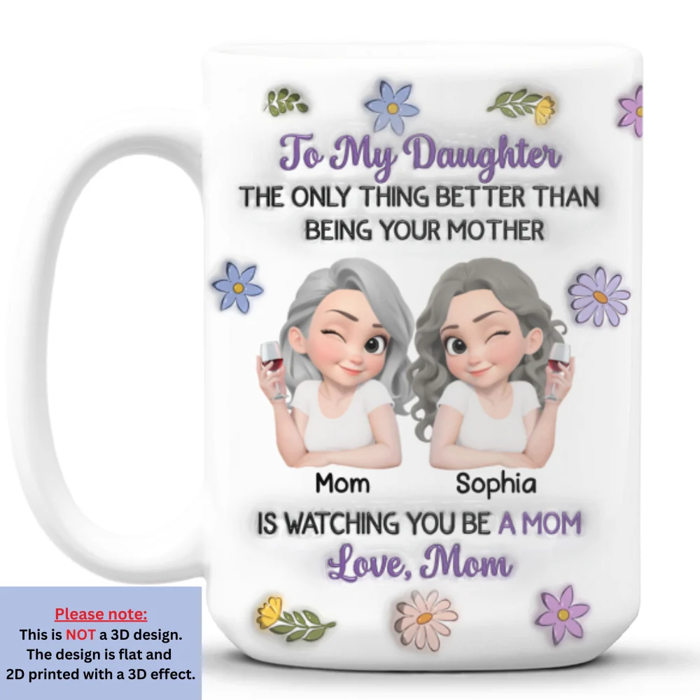 Linked Together Cartoon - Personalized Custom 3D Inflated Effect Mug - Image 8