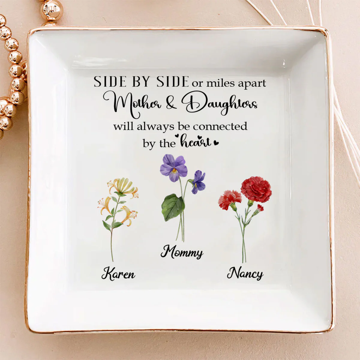 Linked Together - Personalized Custom Jewelry Dish