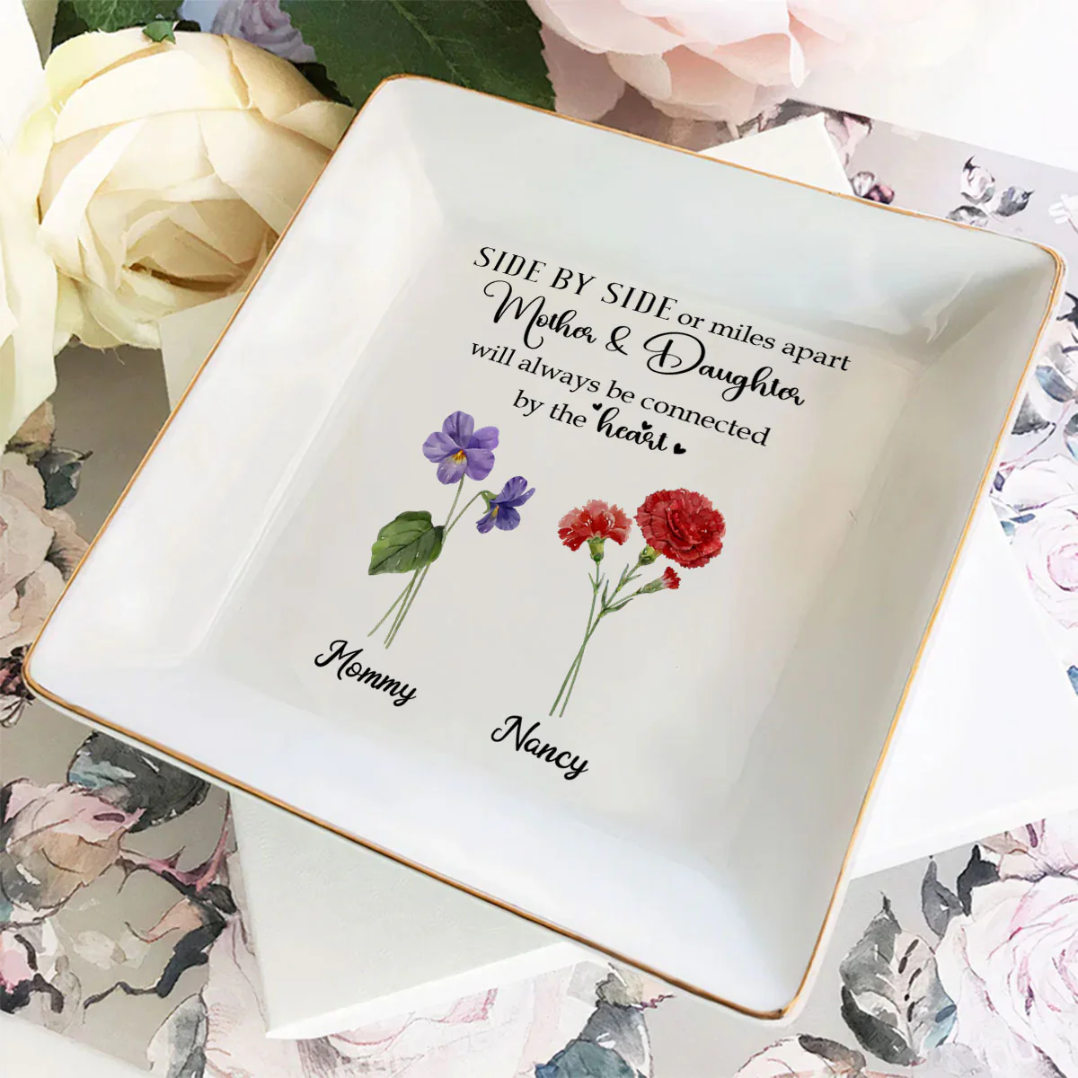 Linked Together - Personalized Custom Jewelry Dish - Image 2