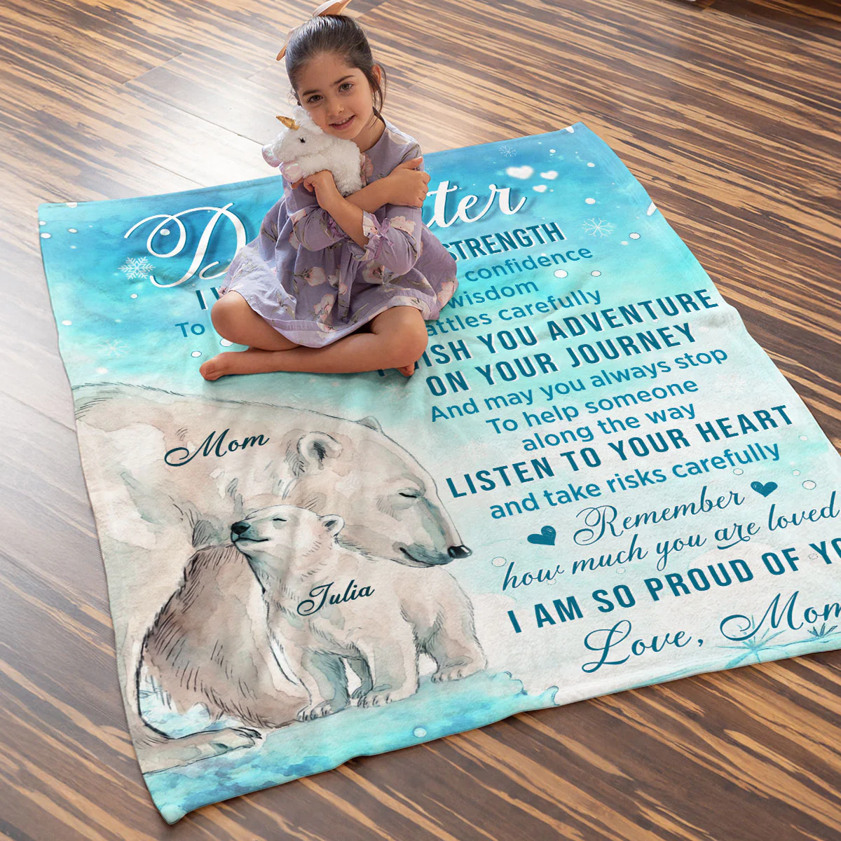 Listen To Your Heart - Personalized Custom Fleece Blanket - Image 5