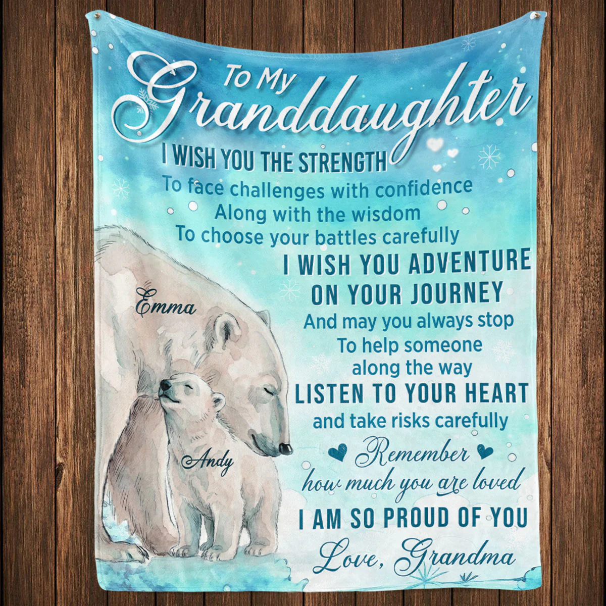 Listen To Your Heart - Personalized Custom Fleece Blanket - Image 6