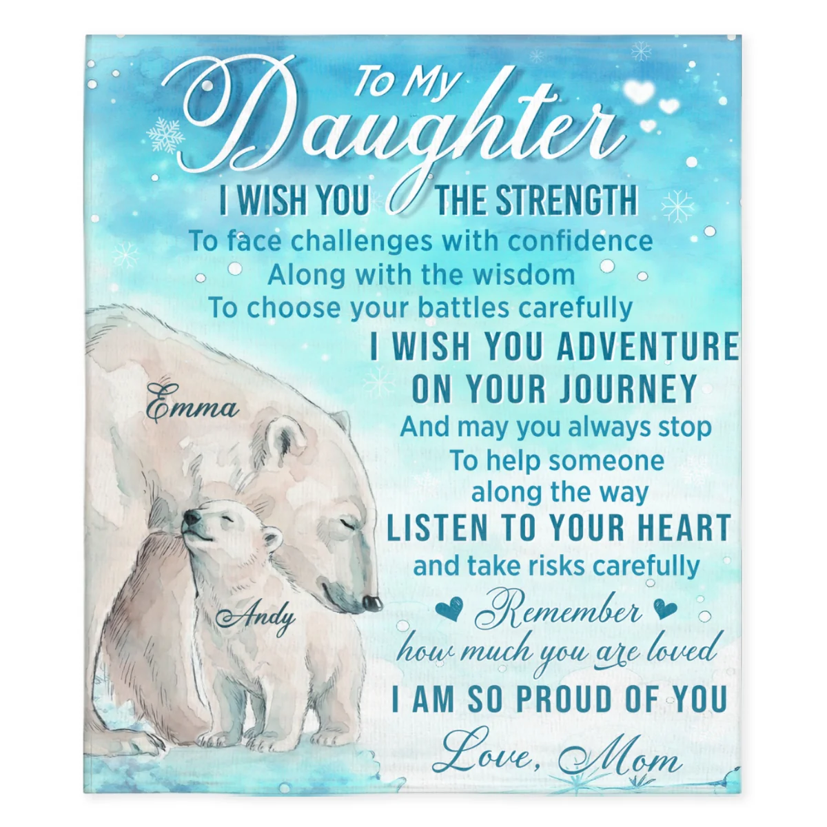 Listen To Your Heart - Personalized Custom Fleece Blanket - Image 7