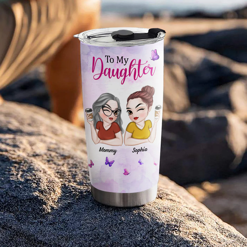 Listen To Your Heart - Personalized Custom Tumbler - Image 2