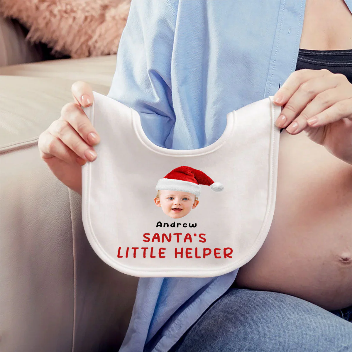 Little Helper - Personalized Custom Baby Bib - Image 4