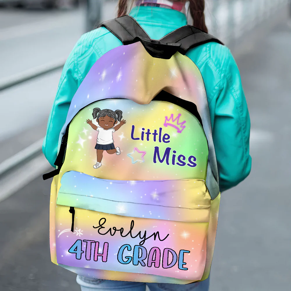 Little Miss - Personalized Custom Backpack - Image 3