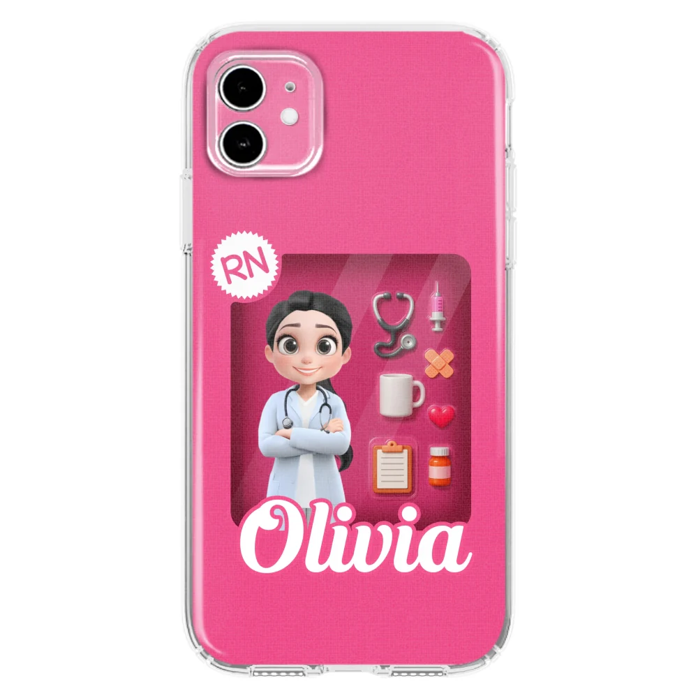 Little Nurse Hero - Personalized Custom Phone Case - Image 10
