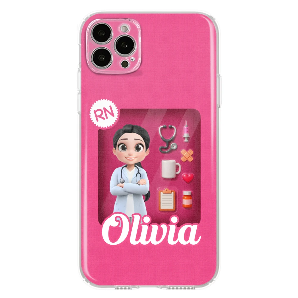 Little Nurse Hero - Personalized Custom Phone Case - Image 15