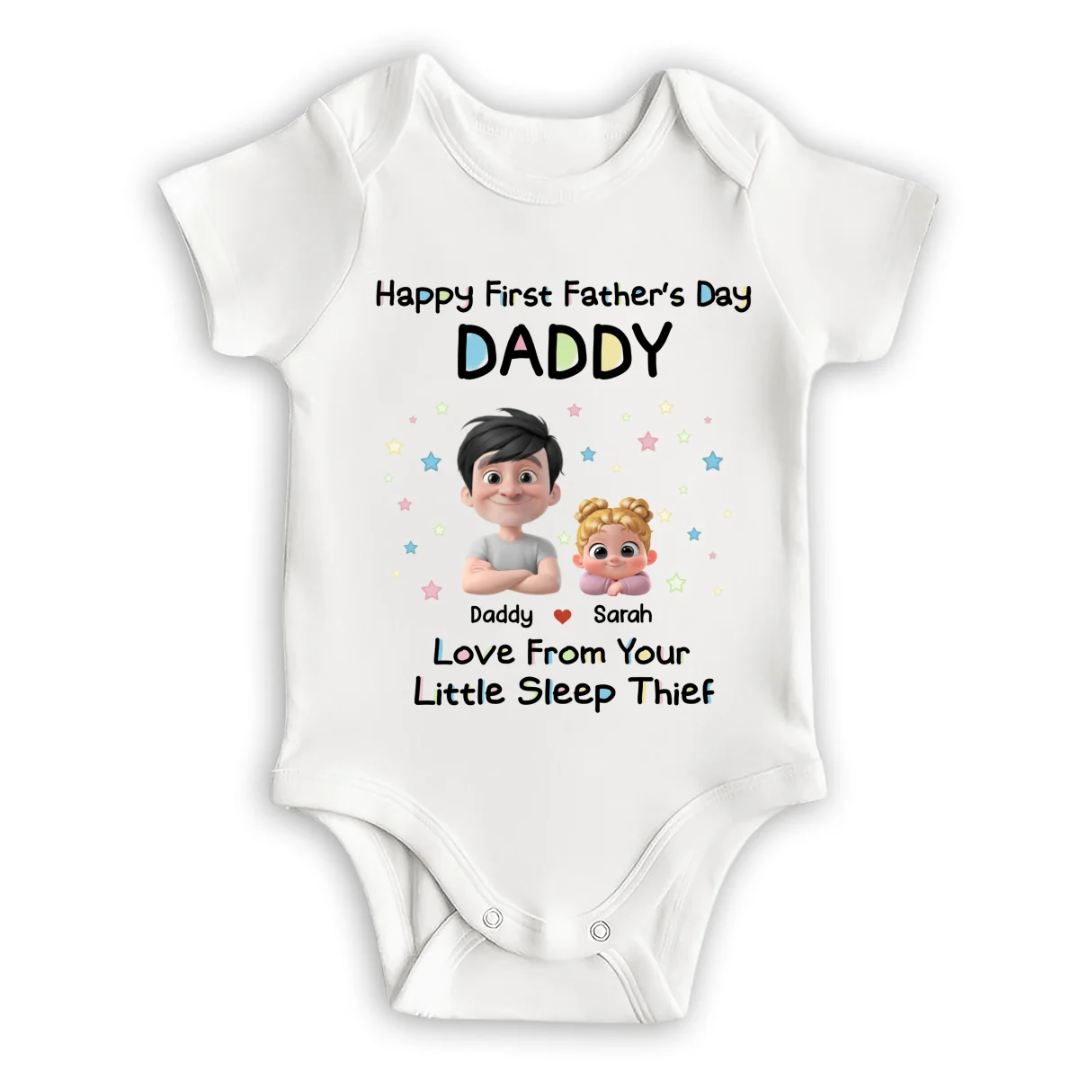 Little Sleep Thief - Personalized Custom Baby Onesie - Image 6