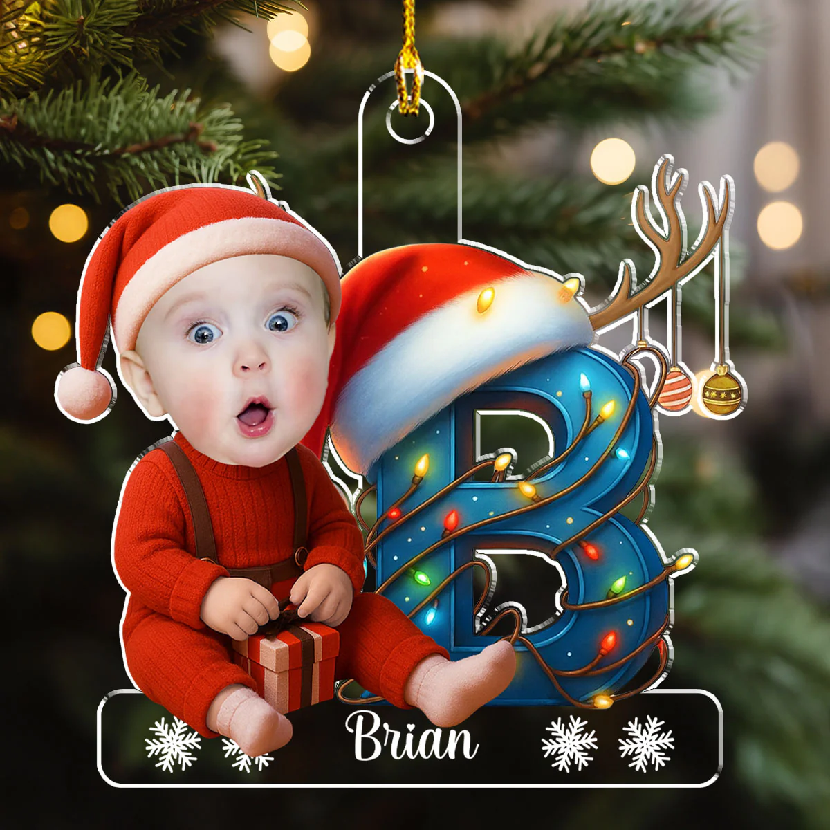 Little Star Christmas - Personalized Custom Acrylic Ornament