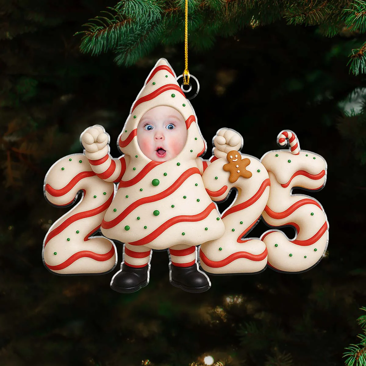 Little Surprise 2025 - Personalized Custom Acrylic Ornament