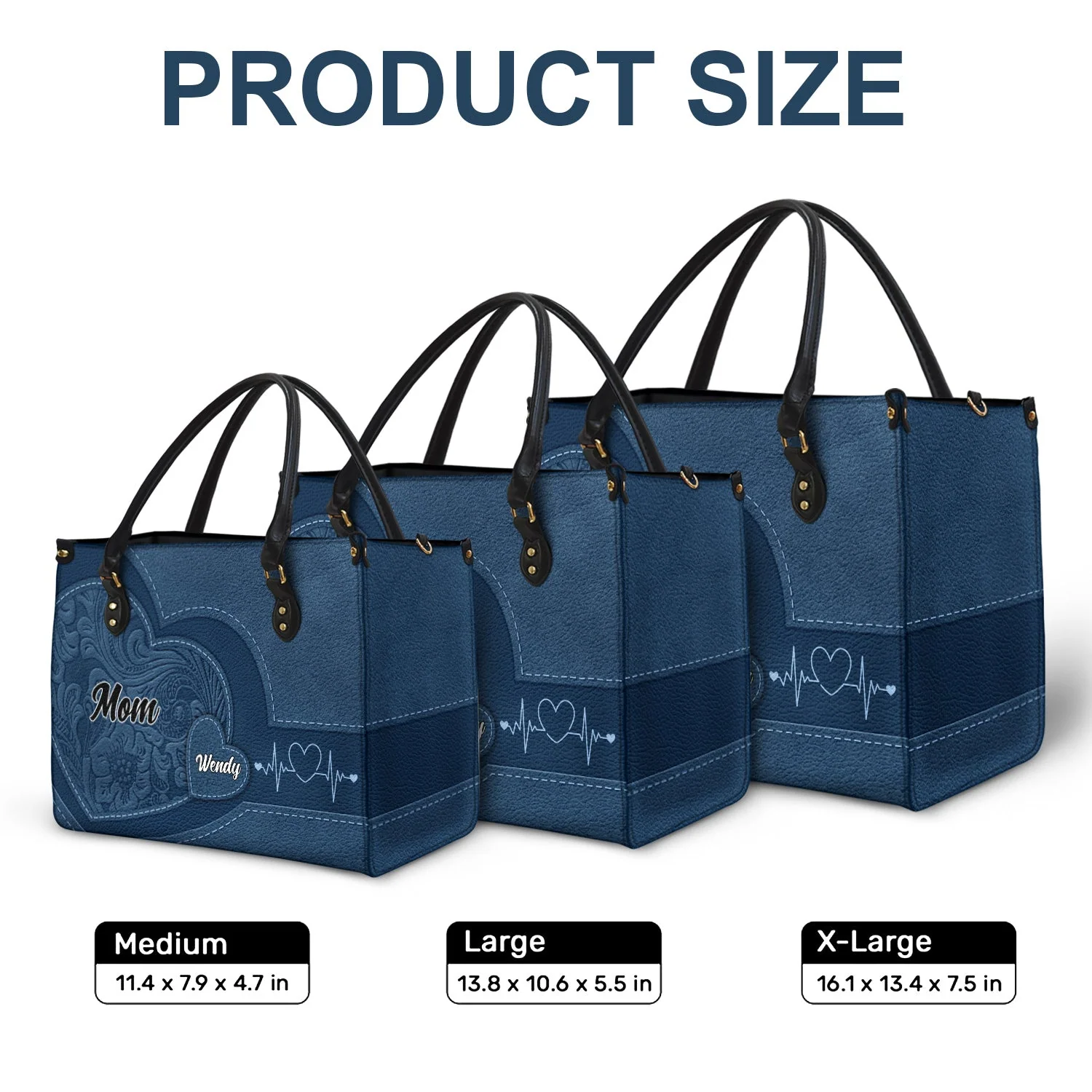Little Sweethearts - Personalized Custom Leather Bag - Image 3