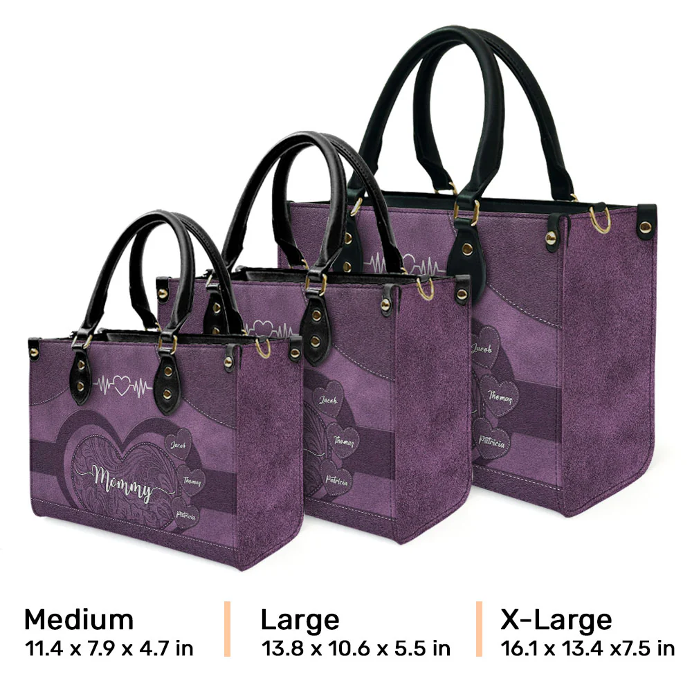 Little Sweethearts - Personalized Custom Leather Bag - Image 3