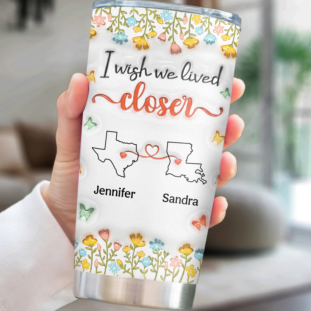 Live Closer - Personalized Custom 3D Inflated Effect Tumbler - Image 5